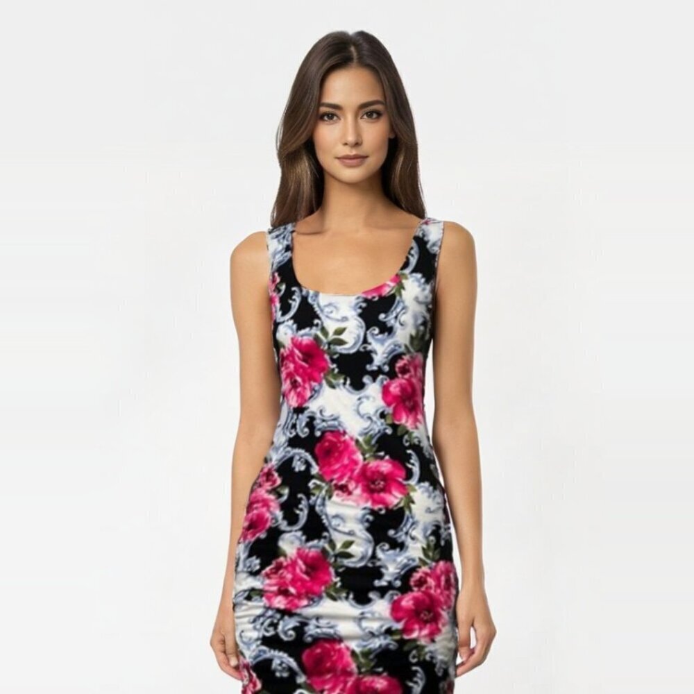 Joe & Elle Dress Size M Juniors floral tank lined